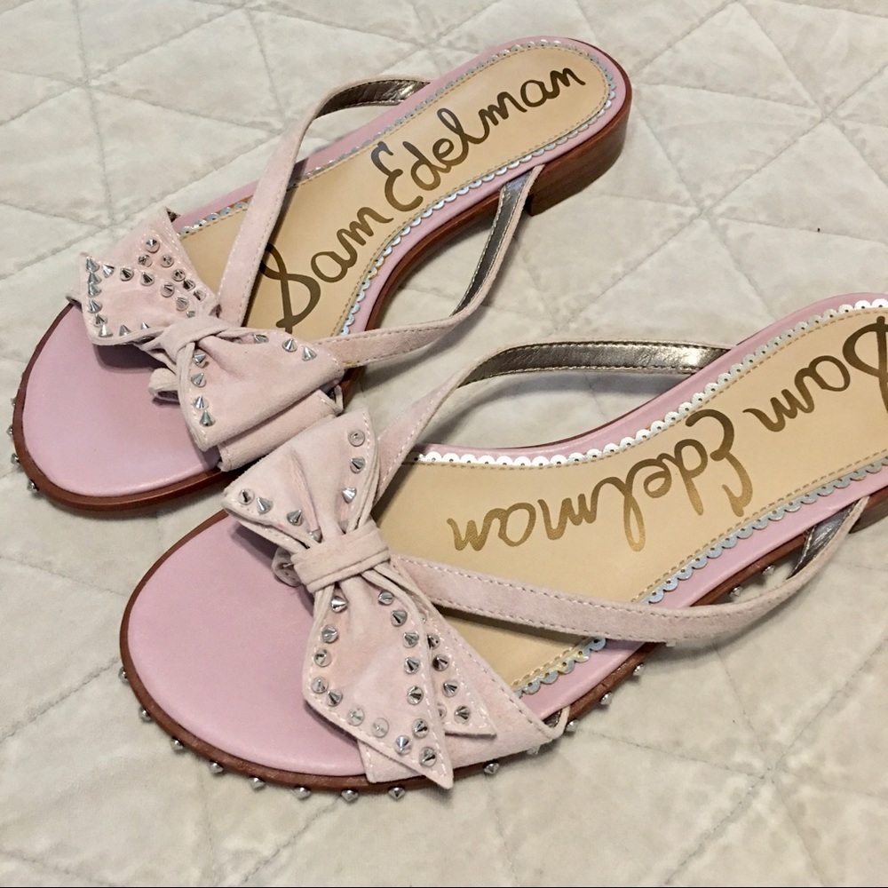 Sam Edelman Pink Dariel Studded Sandals Size 6.5
